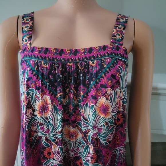 Anthropologie Lovett boho tiered Tunic maxi Dress. - Picture 6 of 12